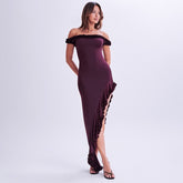 High-End Tube-Top Slim-Fitting One-Shoulder Dress